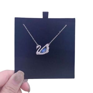 S Necklace Designer Fashion Women Original Quality Pendant Necklaces with Crystal Flexibility and Collar Chain Bouncing Heart High Grade Swan