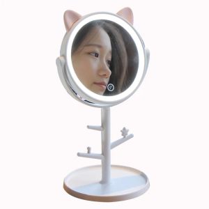 Mirrors Touch Dimmer Led Mirror Touch Screen Makeup Mirror Mirror 180 Degree Adjustable Table Makeup Mirror