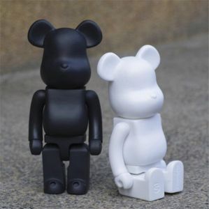 HEISSE Spiele 400% 28CM The Bearbrick Black and Whtie PVC Fashion Bear Figuren Spielzeug für Sammler Bearbrick Art Work Modelldekorationsspielzeug