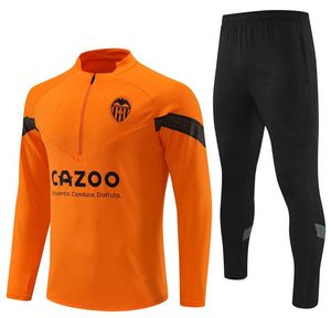 2023 Valencia Trailsuit Erkekler ve Çocuklar Futbol Formaları Setleri 22/23 Valencia Futbol Formaları Eğitim Takım Takımları Set Chandal Survetement Sportswear En İyi Kalite