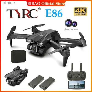 Dronlar Tyrc XK E86 Yeni Pro HD 4K Drone Kamera Yüksek Bekleme Modu Katlanabilir Mini RC WiFi Hava Fotoğraf Çarşı Oyuncak Oyuncaklar Helikopter YQ240128