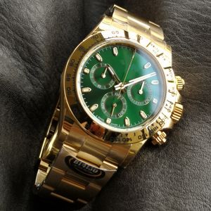 BT Factory High-kvalitet Watch M116508-0013 Titta på Gold Strap Case Green Dial 4130 Automatisk mekanisk rörelse 40mm