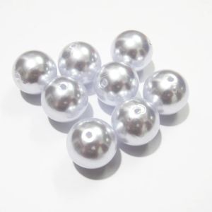 ビーズ卸売20mm 100pcs/lot特別な白色模倣アクリルパールビーズ