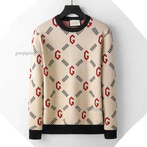 Designer Classic Herrkläder Bröstbrev tröja Fashion Animal Print Casual Autumn Winter Hoodie Pullover Men Kvinnor Crew Neck Sweaters M-XXXL #01
