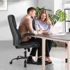 Outros móveis Cadeira de escritório Cadeiras de mesa ergonômicas ajustáveis para computador com encosto alto, braços articulados, cadeira giratória para tarefas Q240129