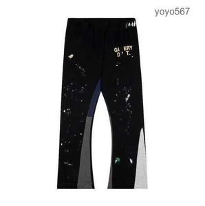 Men's Pants Designer Mens Galleryes Depts Multi Panel Flared Women Sports Loose High Street Casual Sweatpants Vintage Trousers 6 Rx26