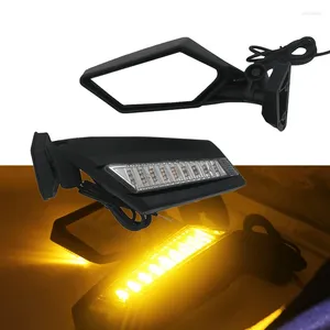 Alle Terrain-Räder UTV-Rückspiegel mit LED-Blinker Lichtseitenspiegeln für CAN AM Maverick X3 R Max Commander 715002898 2024-2024