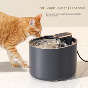 Feeders Cat Fontanna woda Automatyczna 3L Smart Sensor Water Dyspenser Super Ciche Pet Picie Maszyna pompa