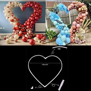 Party Decoration 150 cm DIY Heart Shape Balloon Arch Stand Plastic Balloons Ring Hoop Bow of Ballon For Wedding Birthday Decor Baby270y