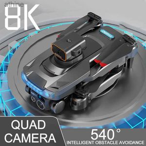 DRONES MINI DRONE KIT 4K Profesional 8K HD Quad Camera Hinder Undvikande Aerial Photography Brushless Foldble Quadcopter Gifts Toys YQ240129