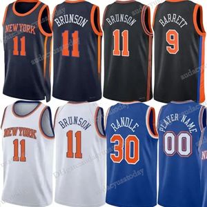 HOT SALE New''York''Knicks''Julius Randle Jalen Brunson Basketball Jerseys Obi Toppin Derrick Rose Toppin Quickley Josh Mitchell Robinson Fournier