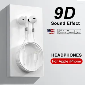 Para apple fones de ouvido originais iphone 14 13 12 11 pro max mini bluetooth com fio x xs xr 7 8 6 plus acessórios do telefone