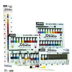 Forniture 10/20/30/40 colori Tubo da 20 ml Pebeo Colori ad olio professionali Vernice per artista Disegno Pittura acrilica Colori Rifornimenti di arte Nail Art