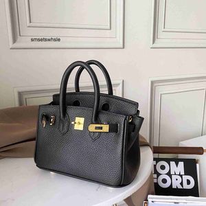 Women Handbag BK spring and summer new mini top layer cowhide pattern Bag Fashion Single Shoulder Messenger portable women's bag trend