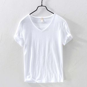 201 New Men's Pure Cotton T-shirt Summer Short Sleeved Eight Color One Piece Replacement