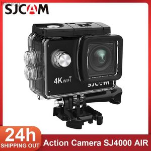 Спортивные экшн-видеокамеры SJCAM SJ4000 AIR Экшн-камера Мотоциклетный велосипедный шлем Водонепроницаемые HD-спортивные видеокамеры с защитой от сотрясений YQ240129