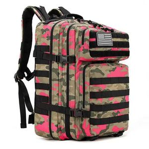 Vandringspåsar 45L Militär Tactical Assault Pack ryggsäck Armé Vattentät väska liten ryggsäck för utomhus vandring camping jakt utomhusväska yq240129