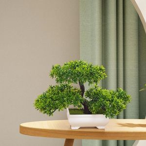 Dekorativa blommor konstgjorda bonsai träd zen trädgård välkomnande krukväxter dekor