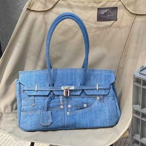 AABkin BKing Designer Totes Bag Trendy Brand Parody Pants Pocket Design Large Capacity Denim Handbag Shoulder Crossbody Bag 2DR1