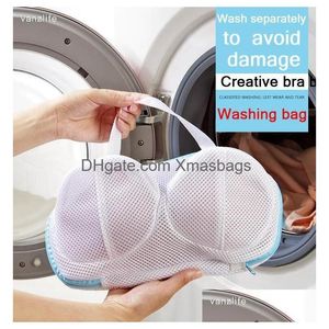 Andra hushållsorganisationer Vanzlife Washing Hine Special Body Sports Bra Anti-Deformation Mesh Bag Cleaning Inventory Whose DHDQW