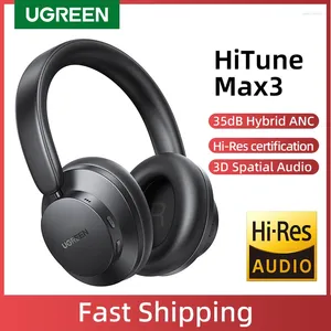 Hitune Max3 Hybrid 35db ANCアクティブノイズキャンセルヘッドフォンワイヤレスオーバーイヤーBluetoothイヤホン3D空間オーディオ