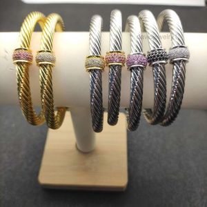 Spedizione gratuita Designer di gioielli di lusso David Yuman Bracciali Bracciale regolabile multicolore con perline rotonde da 7 mm Consigliato per essere indossato con una circonferenza della mano di 1