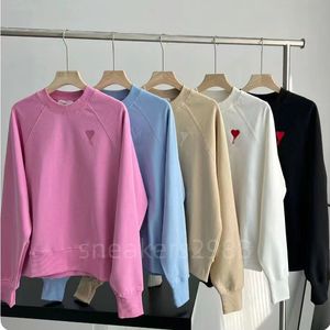 Amies homens suéter designer de malha suéter clássico amor suéter casal com capuz top feminino simples pulôver suéter cardigan