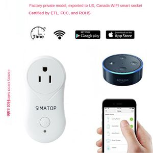 1Factory Private WiFi Smart Socket Fernbedienung Alexa Timed Switch Zertifizierung USA, UK, EU und Australien USB