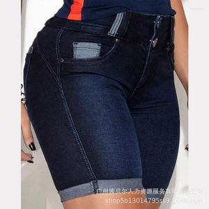 Frauen Jeans Wepbel Sommer Streetwear Skinny Denim Shorts Y2K Hohe Taille Hüfte Lift Sexy Frauen Bleistift Tasche Design