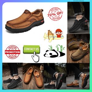 Designer plataforma de couro caminhadas sapatos de luxo para homens mocassins de couro genuíno moda estilo francês anti desgaste resistente tamanho de negócios 38-48