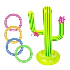 Andra pooler Spashg Cactus Swimming Ring Uppblåsbar pool flyter utomhuspooltillbehör för vuxna barn Simning Circle Baby Beach Water Play Toys YQ240129