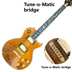 Loja personalizada, feita na China, superfície dupla convexa LP, guitarra elétrica de alta qualidade, ponte Tune-o-Matic, frete grátis