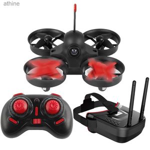 Drony VR009 Micro RTF Racing Quadcopter FPV dron zdalny kontroler LS-VR009 5.8G S2 800TVL 40CH Gogle Gogle VR YQ240129