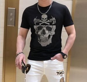 S-6XL Anime T-shirt männer baumwolle Grafik Strass Hohe Qualität Sommer Mode Heißer bohrer T-Shirts streetwear männer Kleidung gf