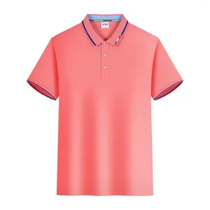 Erkekler Polos 8 Renkler Business Casual Mens Polo Gömlek Yaz Düz Renk Beyaz Tops Roupas Maculinas Temel Stil Tişörtü Erkekler S-4XL