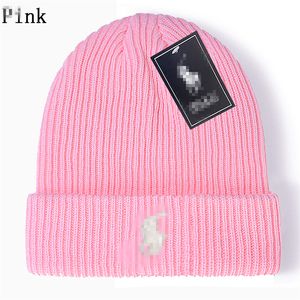 Dobra jakość Nowa projektant Polo Beanie Unisex Autumn Winter Vailies Dziurna czapka dla mężczyzn i kobiet czapki