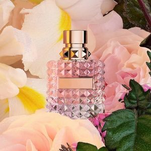 香水フレグランス女性のためのeu de parfum 100mlコロンスプレー長持ちする良い匂い花柄のメモ香水スプレー