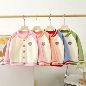 Frühling Herbst Kinder Jacke Mantel Outdoor Fleece Kinder Strickjacke Mäntel Winddicht Baseball Jacken Mantel Tops für Kinder Kleidung 240123