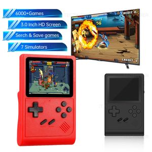 GB300 Portable Handheld Game Player 3 Inch Video Game Console Inbyggda 6000 spel för SFC/MD/GBA Retro TV Game Player AV-utgång 240124