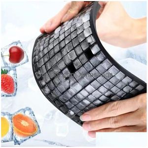 Ice Cream Tools Sile Maker 1Cm Square Crushed Cubes 160 Grids Inventory Wholesale Drop Delivery Home Garden Kitchen Dining Bar Dh1O8