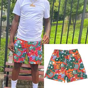 Mens Shorts Gençlik Erkekler Kısa Mesh Yüzme Basketbol Cepleri Sıcak T Kısa Spor Plaj Yüzme Sörf Drift Hızlı Hızlı Kurutma Sokak Retro Hip Hop Komik Spot Komik Öğrenci Yıkama