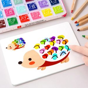 30PCS Kids Finger Painting Painting Graffiti Toys DIY Fun Doidle Book Early Education Admitergarten Gift 240124