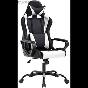 Andere Möbel BestOffice Gaming-Stuhl mit hoher Rückenlehne, PC-Bürostuhl, Computer-Rennstuhl, PU-Schreibtisch-Arbeitsstuhl, ergonomischer Chefsessel, drehbar, rollend, Q240129