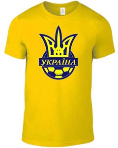 T-shirty męskie Ukraina 2019 T-koszulka legenda piłkarza piłkarza piłka nożna 100% bawełniany maniak rodzinny top tee nowi mężczyźni Summer Casuals koszule hip-hop tops