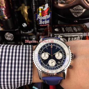 5 Style Topselling High Quality Watch 46mm Alligator Leather Strap AB0441211b1x1 Rostfritt stål VK Quartz Chronograph Working Men246y