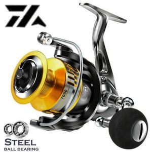 Freshwater And Seawater Dual UseFishing ReelSpinning ReelDurableMetal SpoolMetal ArmMetal FootAlloy GearBig Pulling Drag 240127