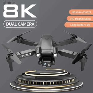 Drony Nowy mini dron GPS 8K HD 4K Professional Camera RC Składane drony Quadcopter Pilot Control 1,5 km Prezenty Toys YQ240129