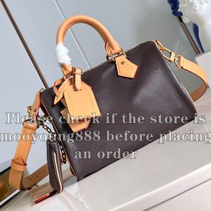 12A Upgrade Mirror Quality Designer Small Strap Bag 25cm Womens Handle Pochette Bags Luxurys äkta läderhandväskor Brwon Shoulder Box Bag With Coin Purse