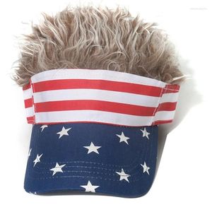 Ball Caps 4th of July Baseball Cap Soft Cotton American Flag Peaked Outdoor Hip Hop