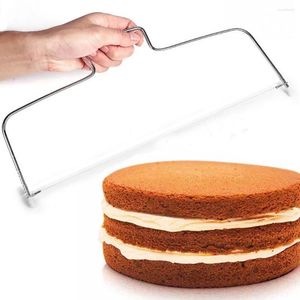 Stampi da forno 1 strato in acciaio inossidabile filo regolabile taglierina per torta affettatrice livellatore strumenti fai da te accessori da cucina di alta qualità